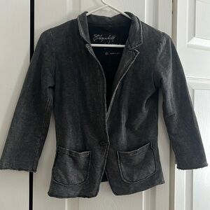 Elizabeth & James Grey Jersey Blazer